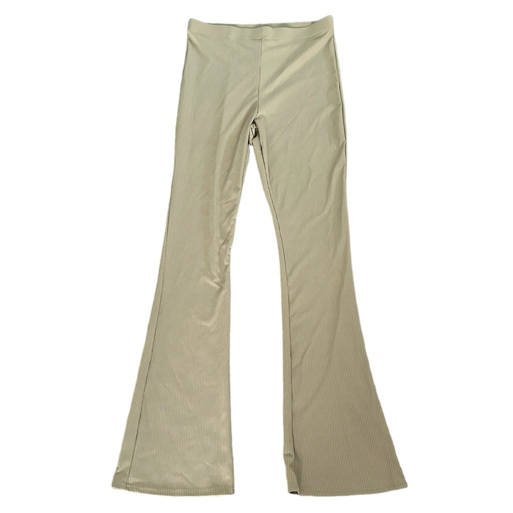 Topshop Ribbed Flare Pants